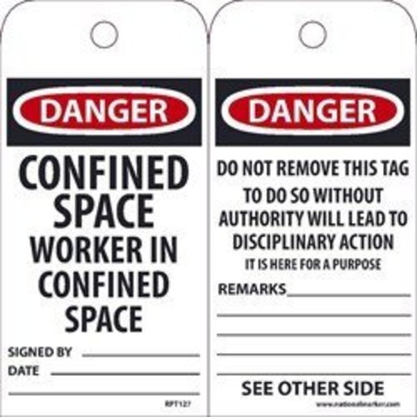 Nmc TAGS, CONFINED SPACE WORKER IN RPT127